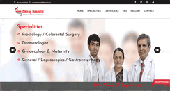 Desktop Screenshot of chiraghospital.in