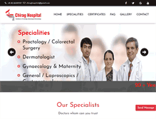 Tablet Screenshot of chiraghospital.in