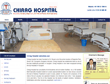 Tablet Screenshot of chiraghospital.com